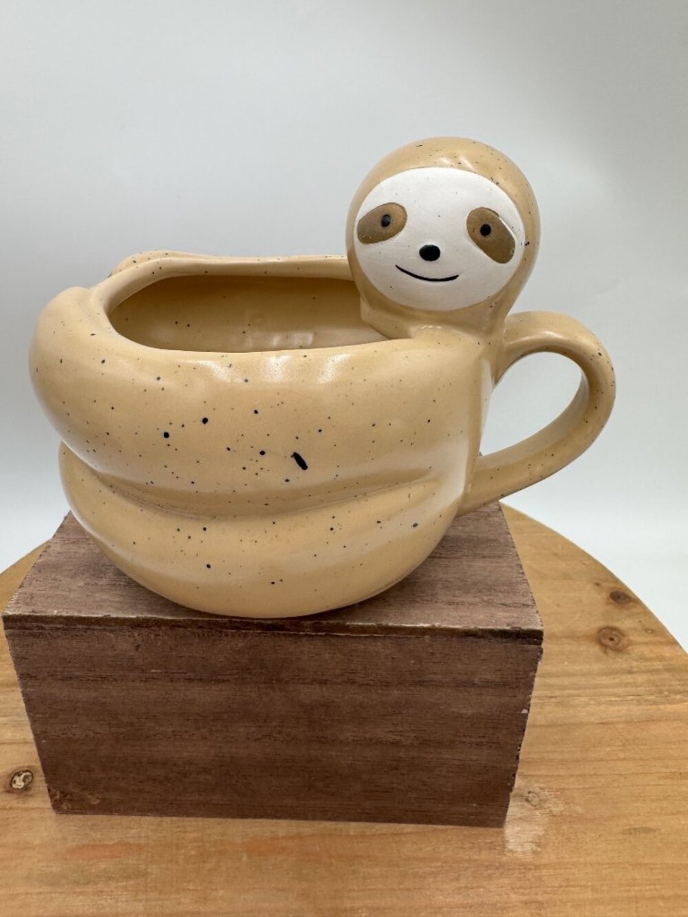 UO Home Ceramic Coffee Mug 3D Sloth Figure